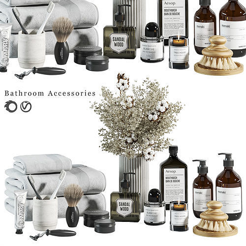 bathroom-accessories-01 3D model