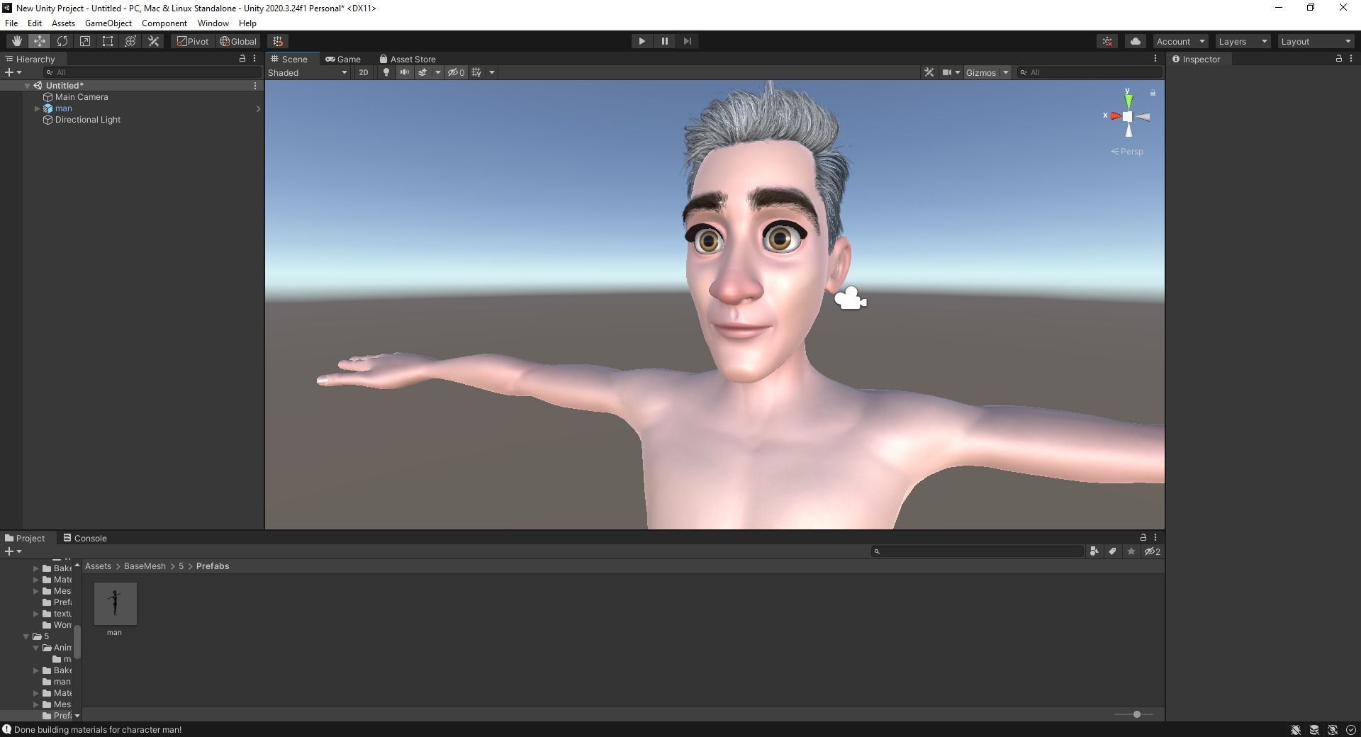 Base mesh Young Male Low-poly 3D model_30