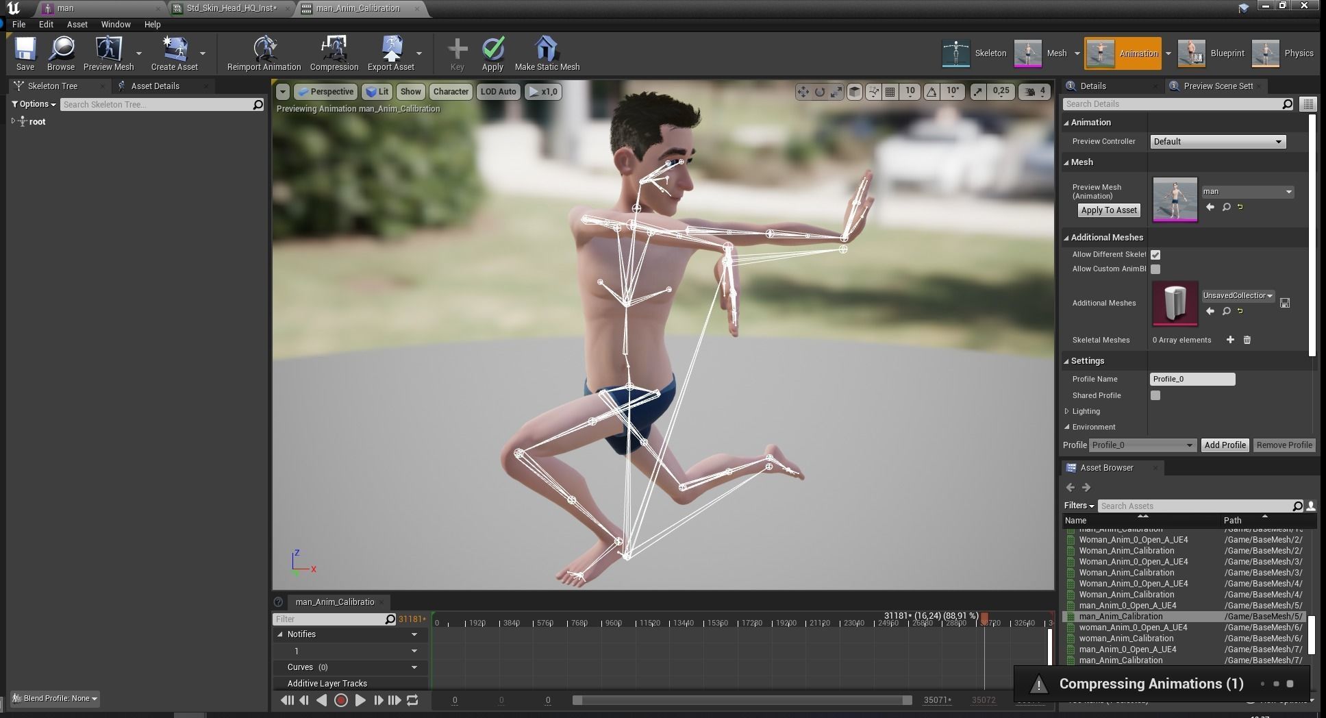 Base mesh Young Male Low-poly 3D model_27