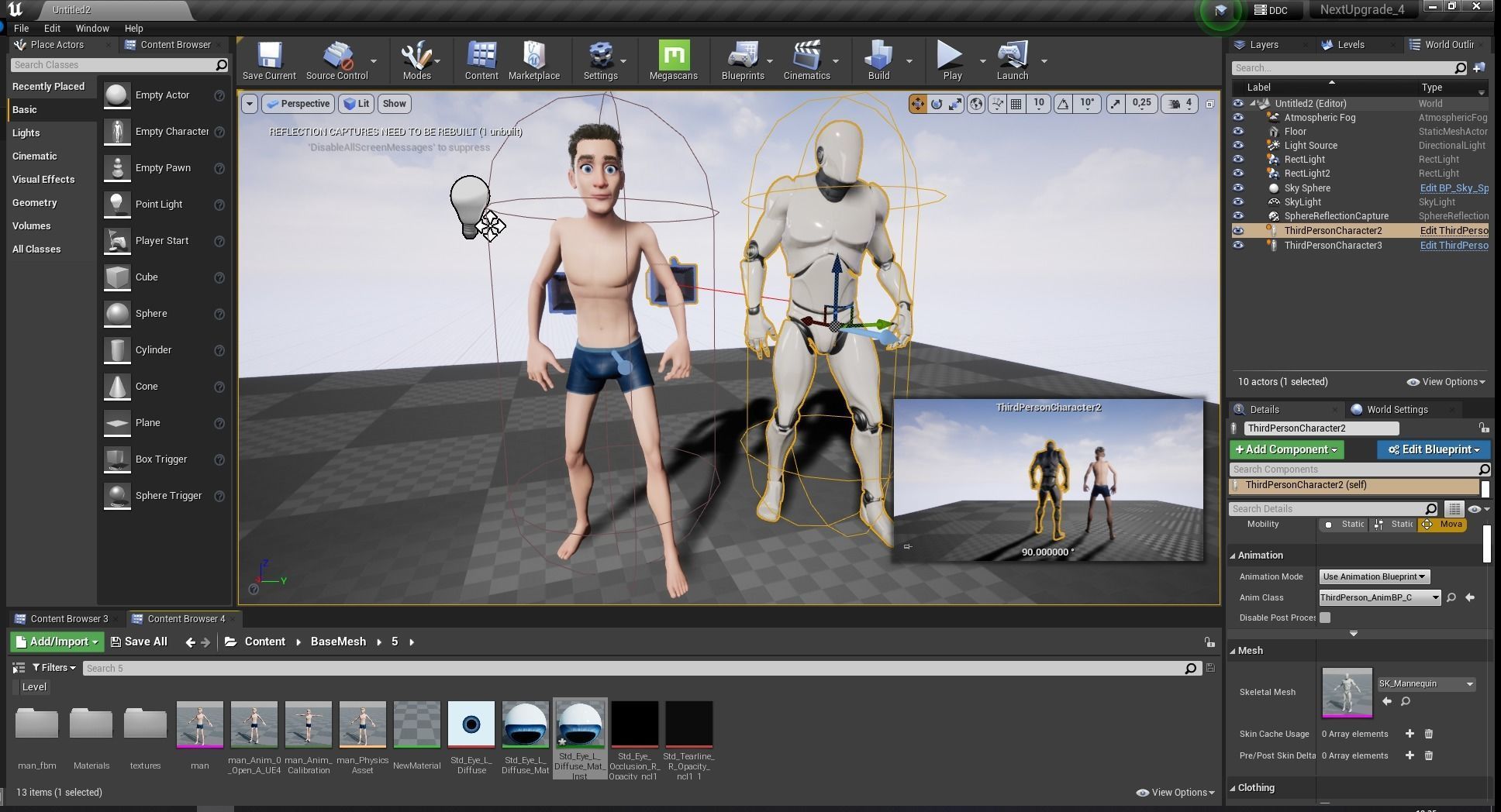 Base mesh Young Male Low-poly 3D model_24