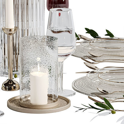 Tableware 01 3D model 2