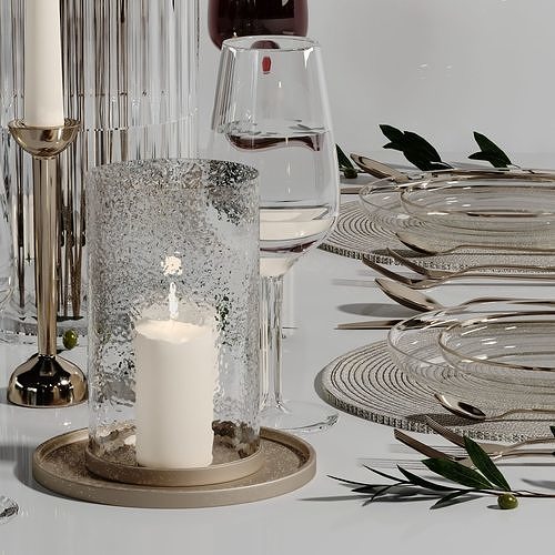 Tableware 01 3D model 4