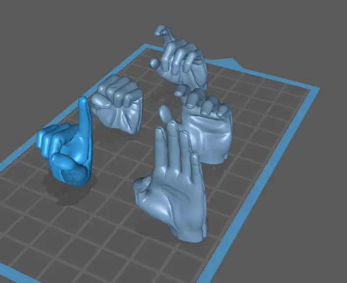 Clone Trooper Hands hottoys or sideshow  scale 3D print model_0