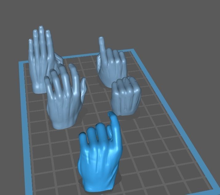 Clone Trooper Hands hottoys or sideshow  scale 3D print model_1