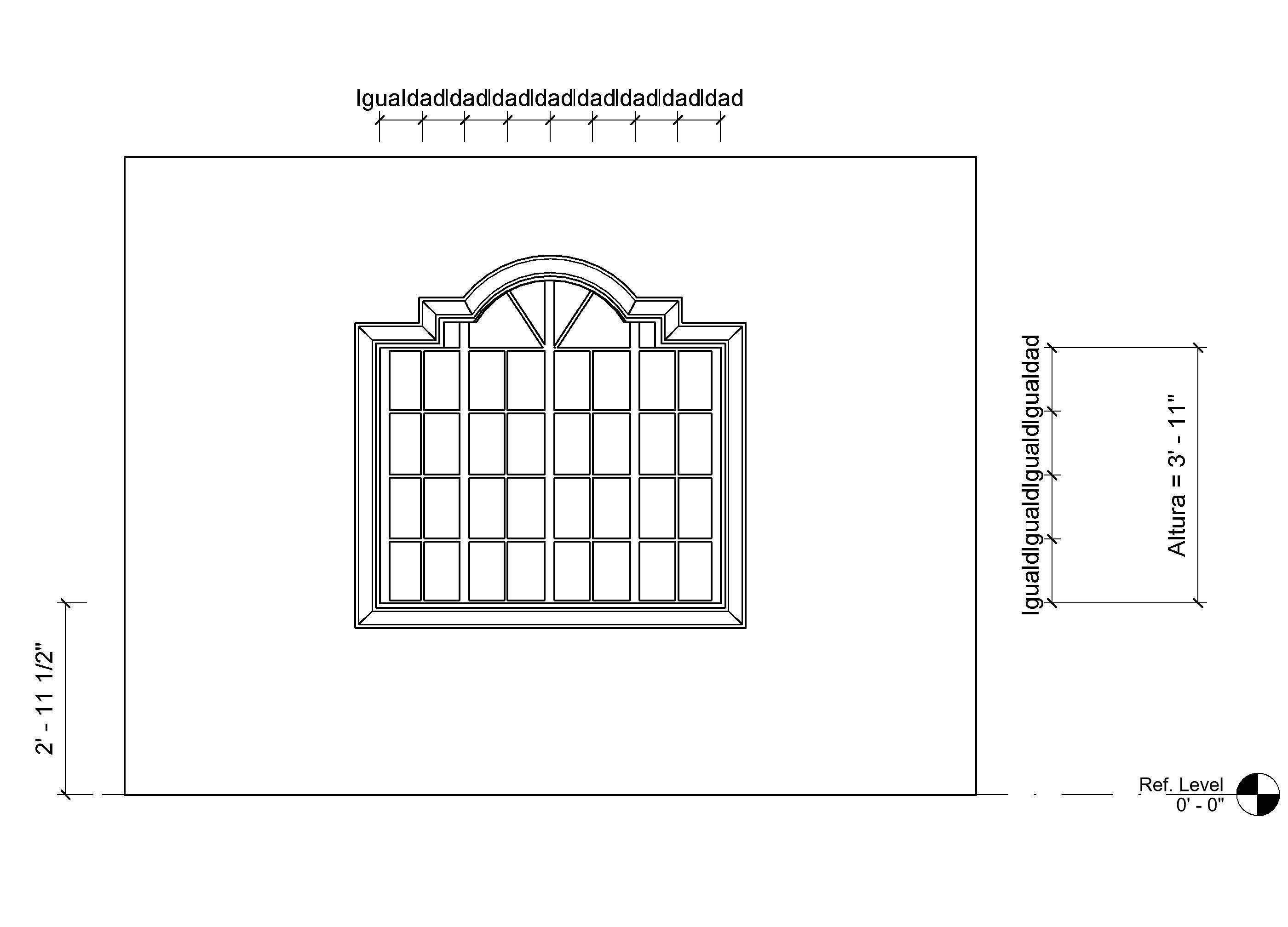 Colonial style casement window 3D model_5