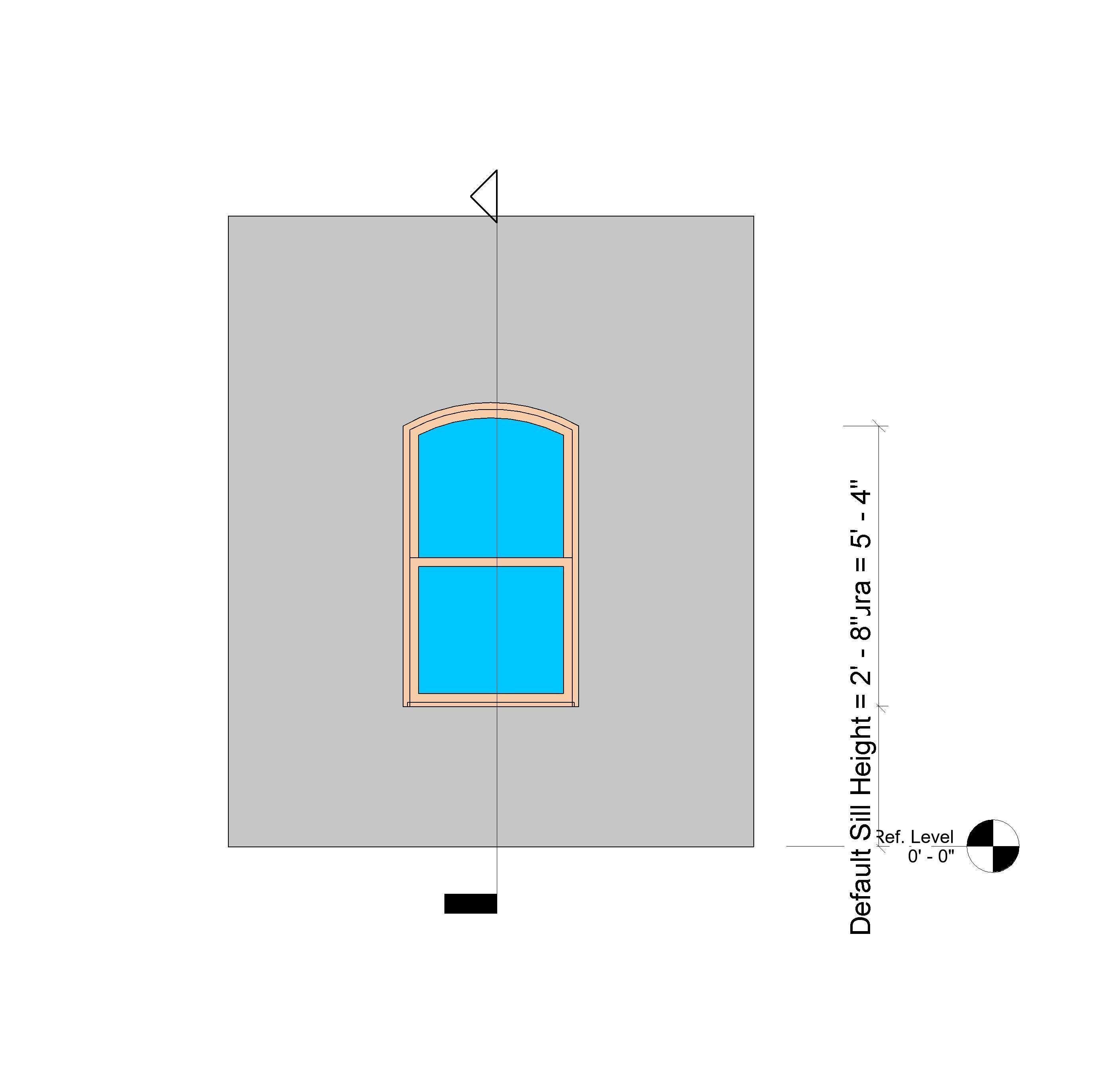 Brick header window 3D model_6