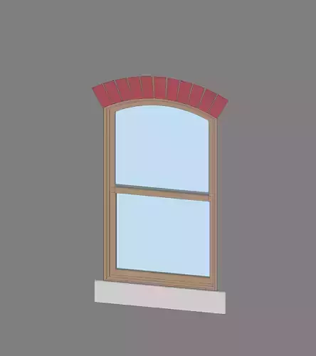 Brick header window