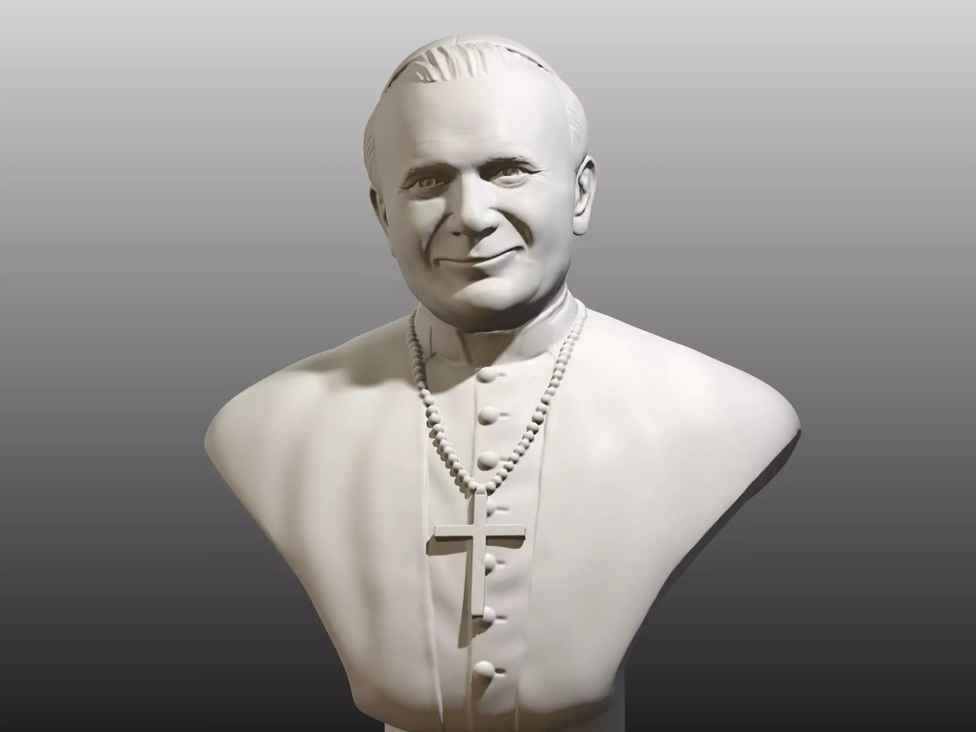 Pope St John Paul  2 the Great 3D print model_0