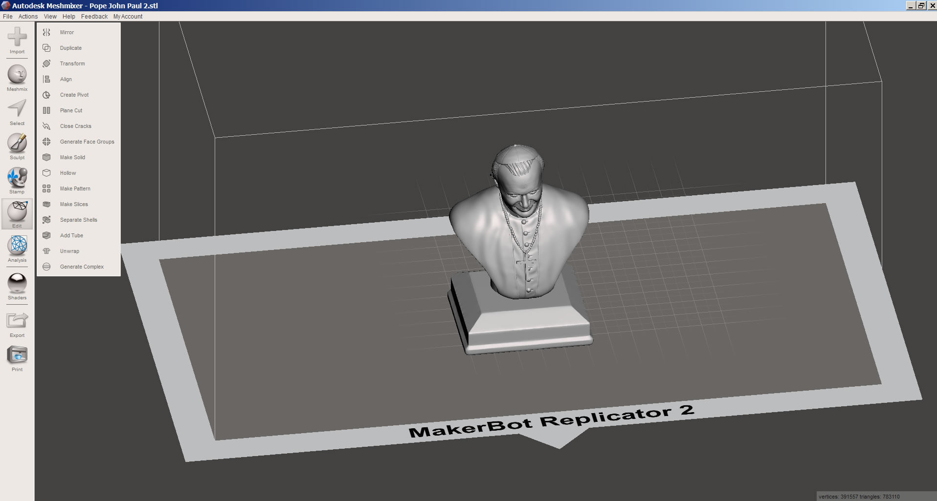Pope St John Paul  2 the Great 3D print model_14