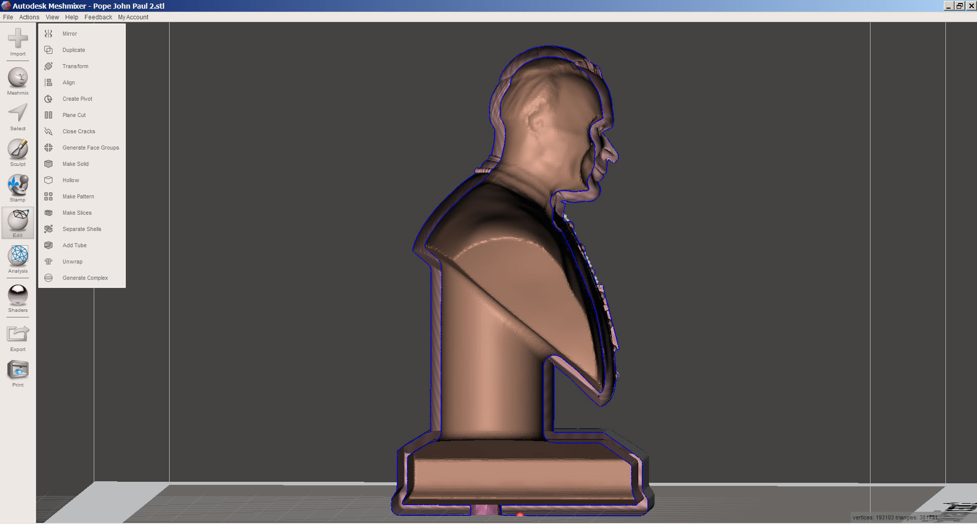 Pope St John Paul  2 the Great 3D print model_11