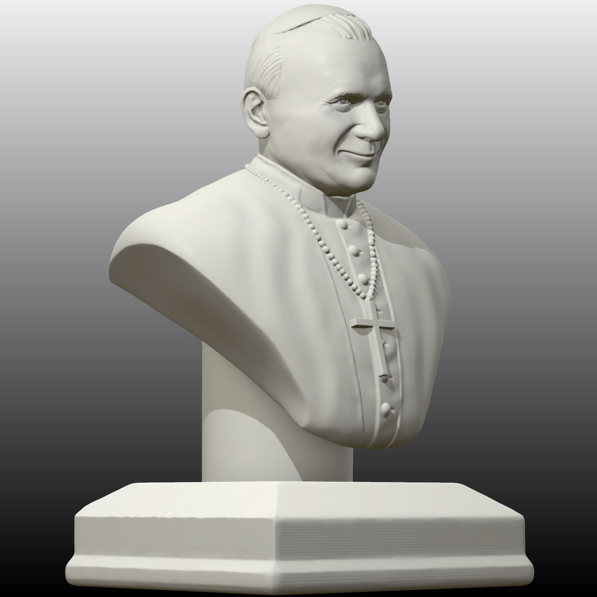 Pope St John Paul  2 the Great 3D print model_10