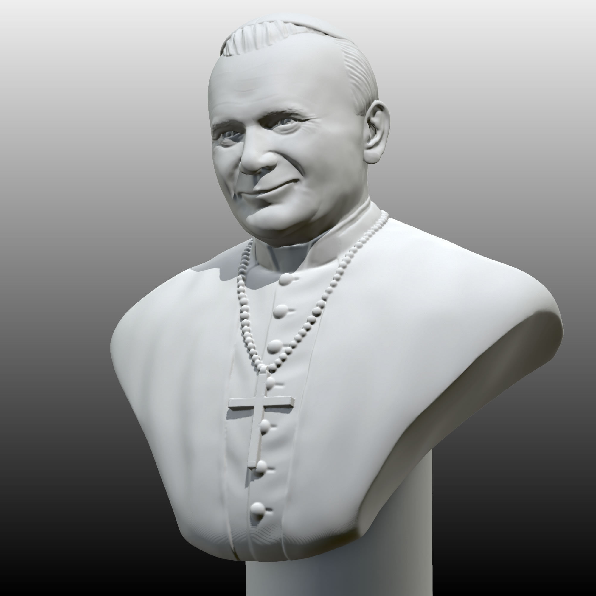 Pope St John Paul  2 the Great 3D print model_6