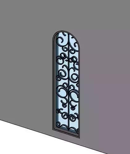 Decoritive Fixed Window 3D model