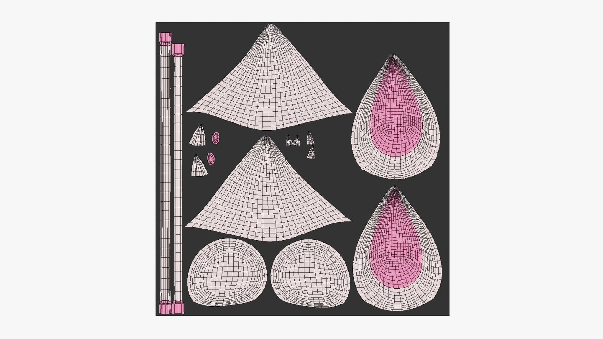 10 Furry Ears Tiara F Collection - Headband Character Design _55