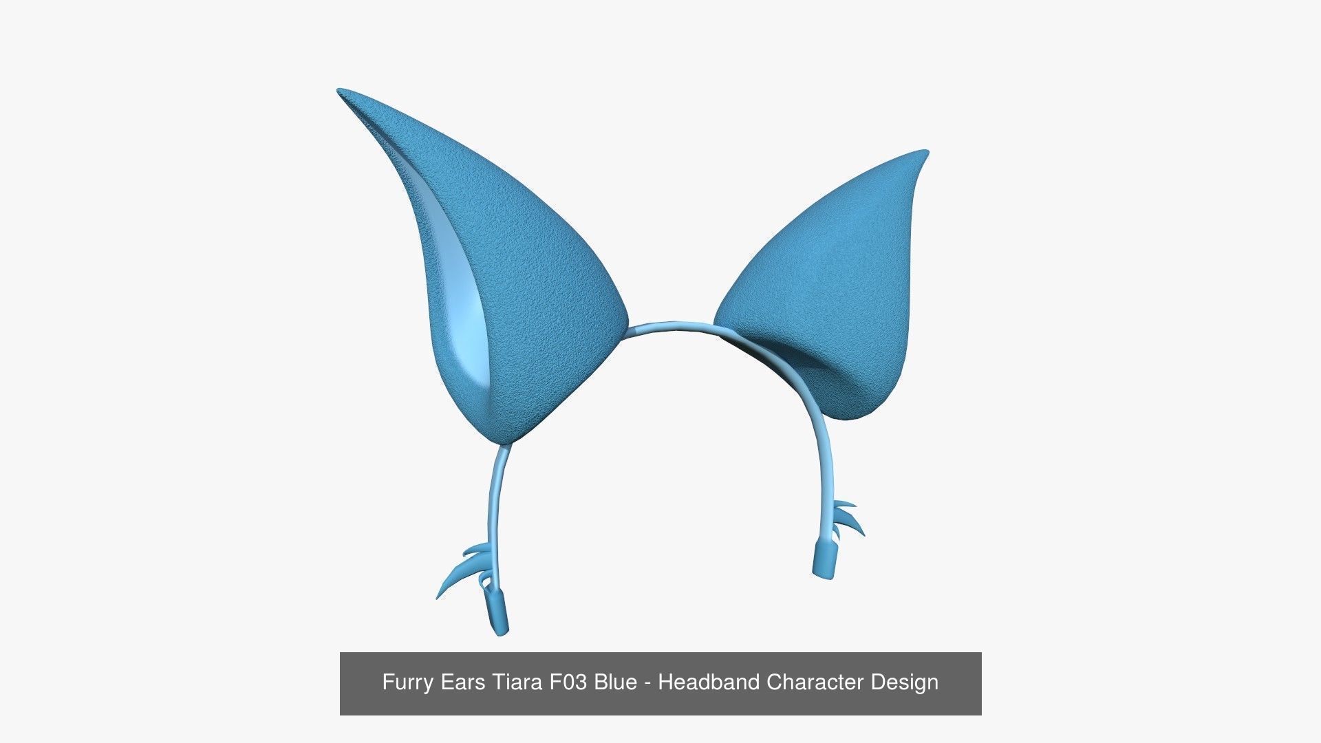 10 Furry Ears Tiara F Collection - Headband Character Design _3