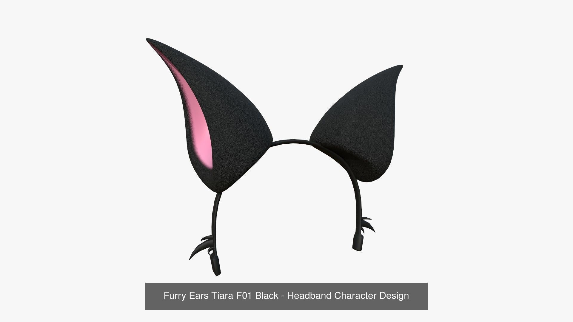 10 Furry Ears Tiara F Collection - Headband Character Design _1