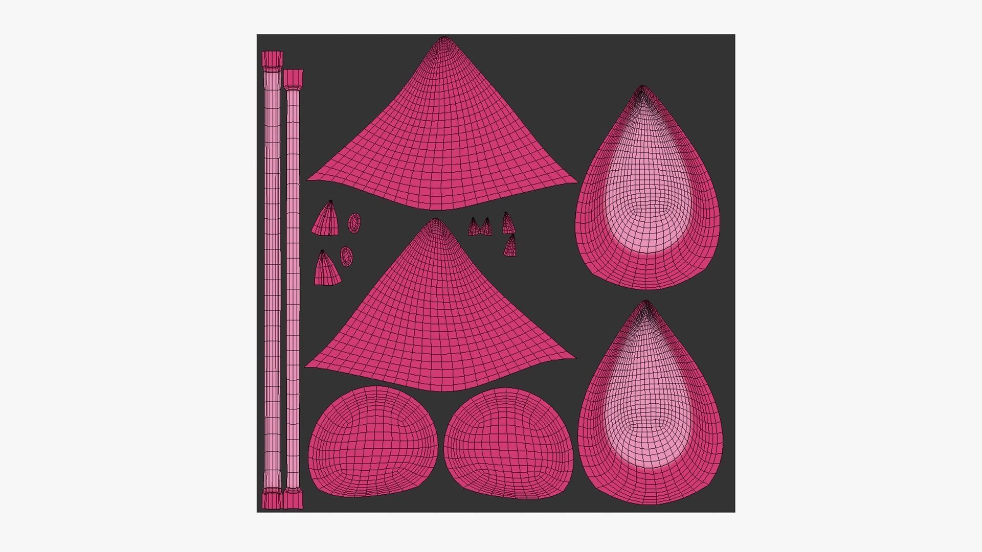 10 Furry Ears Tiara F Collection - Headband Character Design _51