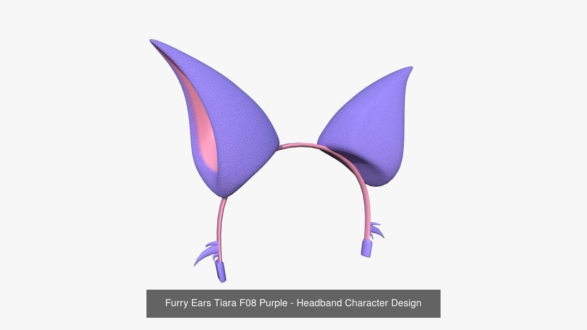 10 Furry Ears Tiara F Collection - Headband Character Design _8