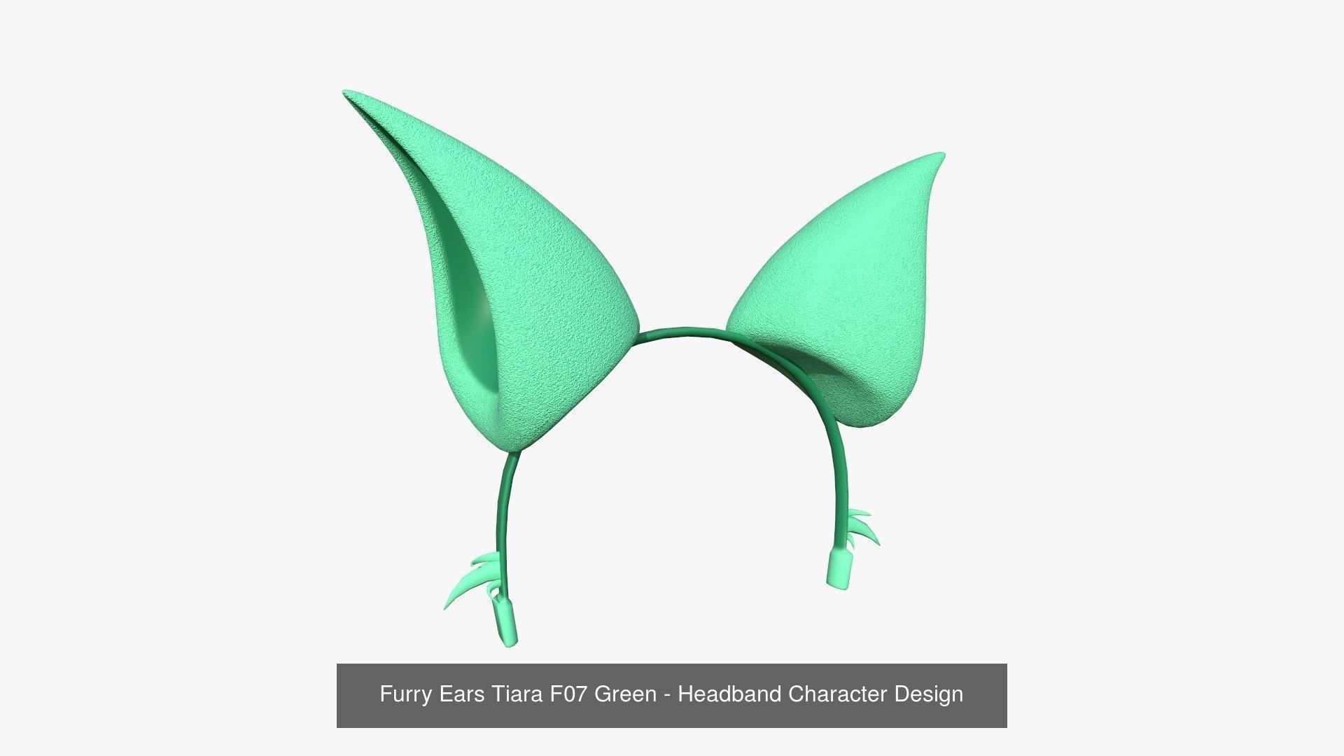 10 Furry Ears Tiara F Collection - Headband Character Design _7