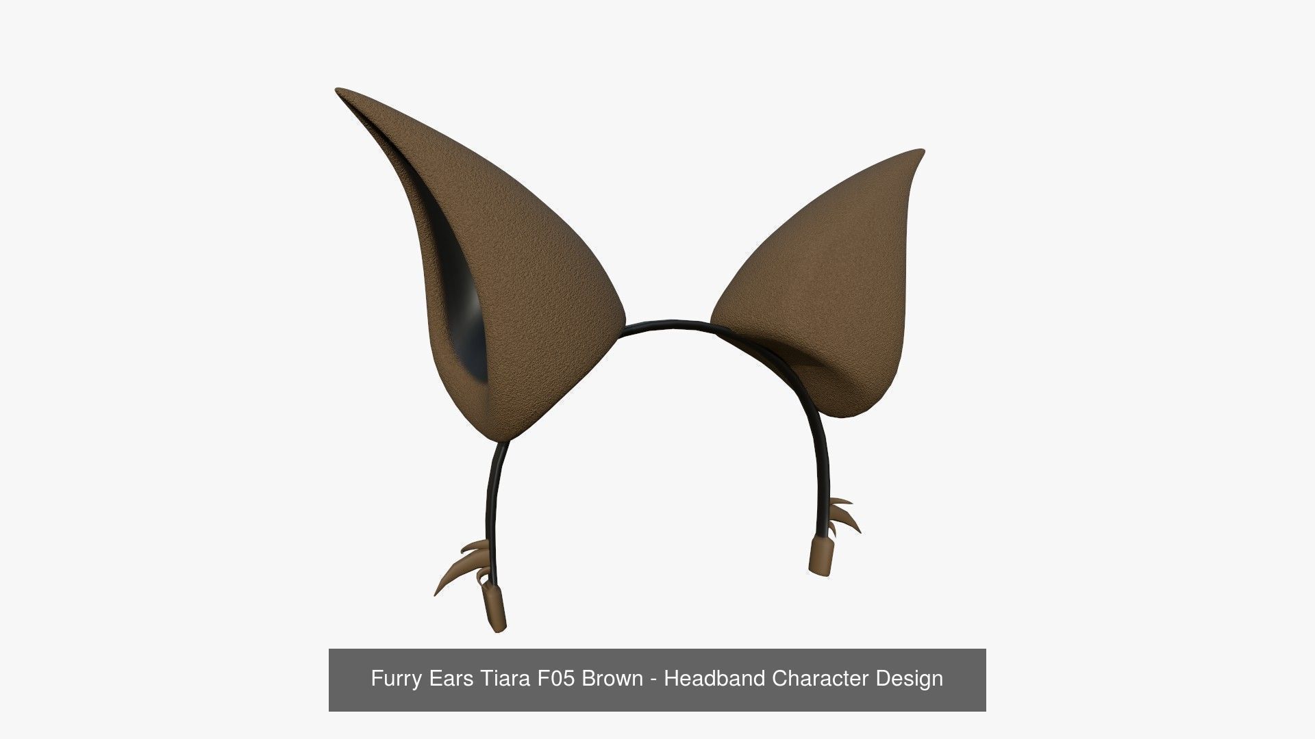 10 Furry Ears Tiara F Collection - Headband Character Design _5