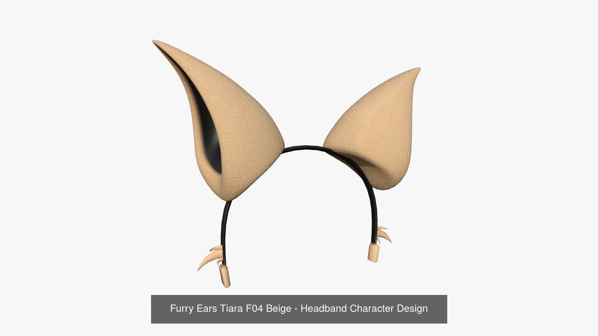 10 Furry Ears Tiara F Collection - Headband Character Design _4