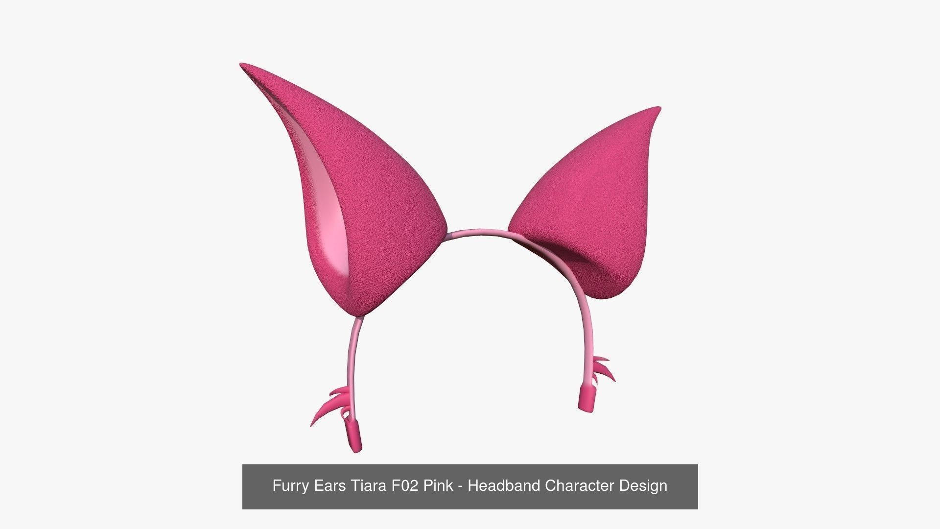 10 Furry Ears Tiara F Collection - Headband Character Design _2