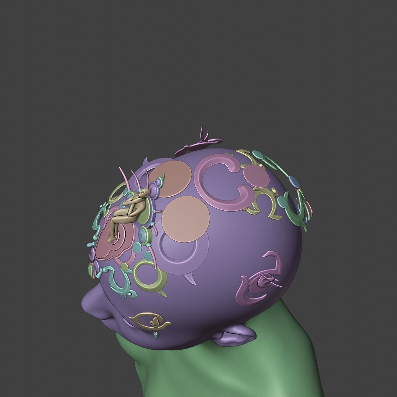 Orin Headwear Accessories Cosplay set Baldurs Gate 3  3D print model_11