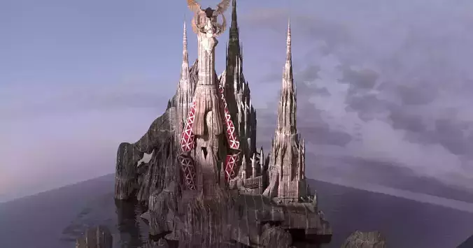 Tudor Rose Medieval Dark fantasy city