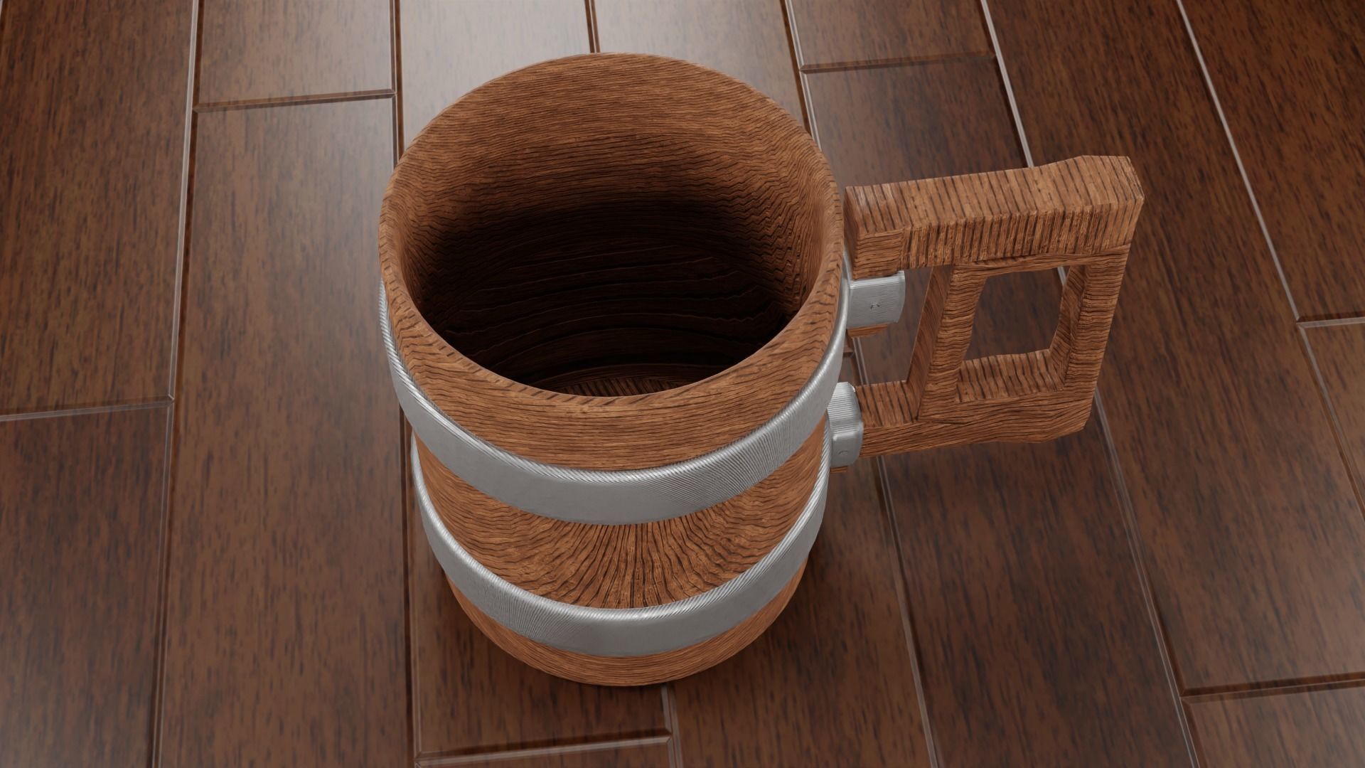 Wooden Mug 3D 3D model_10