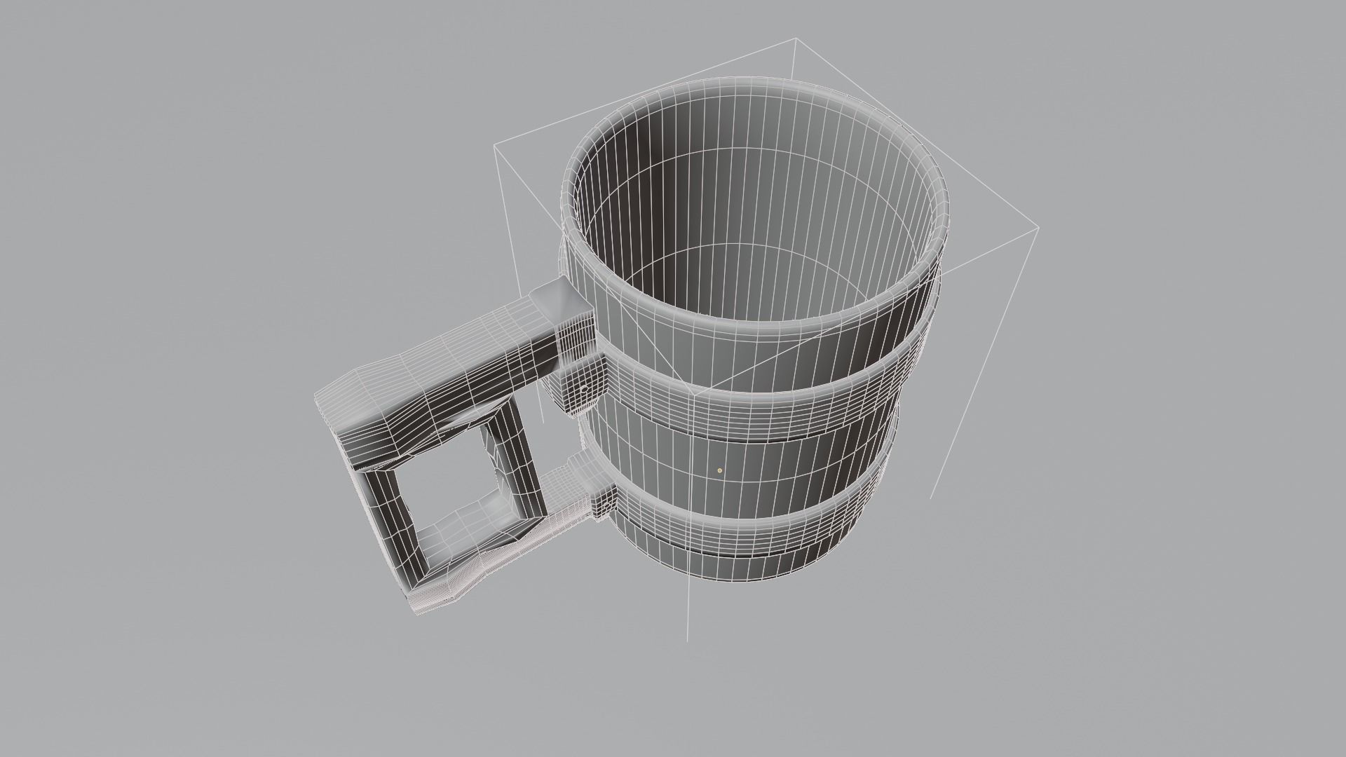 Wooden Mug 3D 3D model_19