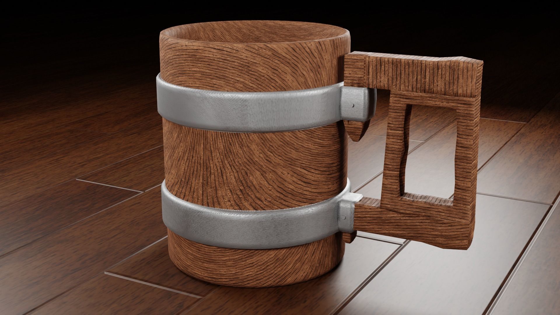 Wooden Mug 3D 3D model_11