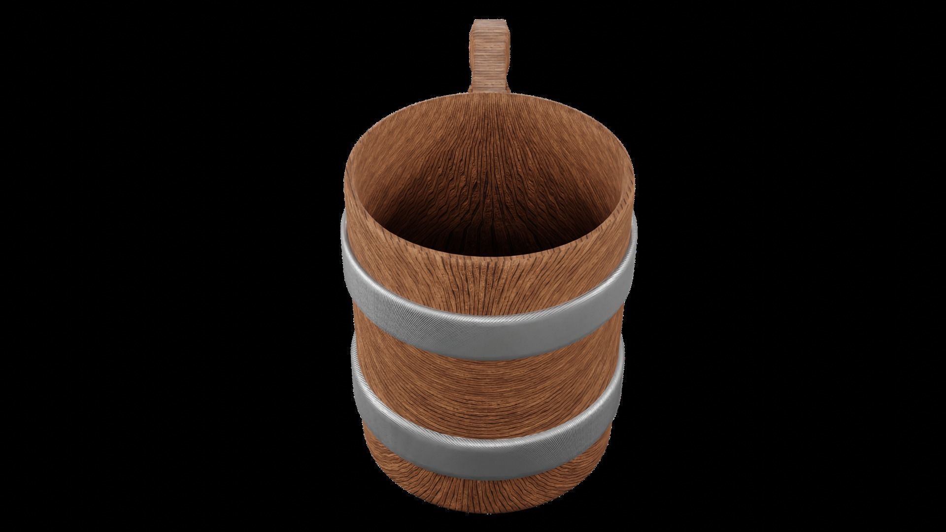 Wooden Mug 3D 3D model_7