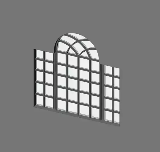 Archtop Window 3D model