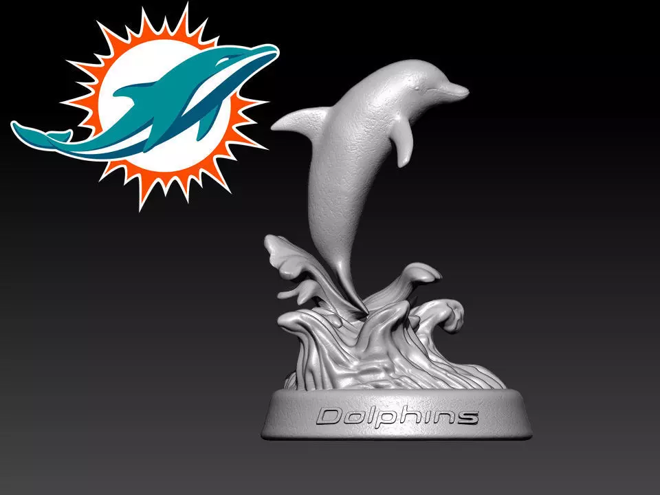 NFL MIAMI DOLPHINS - AMERICAN FOOTBALL - AFC 3D print model_0