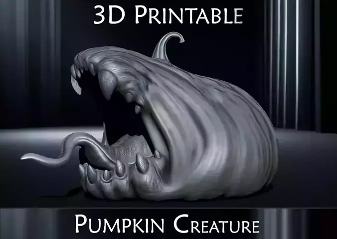 3D PRINTABLE SCREAMING PUMPKIN CREATURE 3D print model