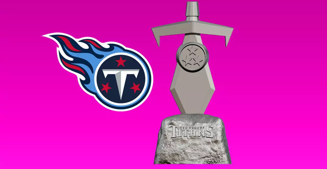 NFL TENNESSEE TITANS statue- AMERICAN FOOTBALL - 3D MODEL 3D print model_0
