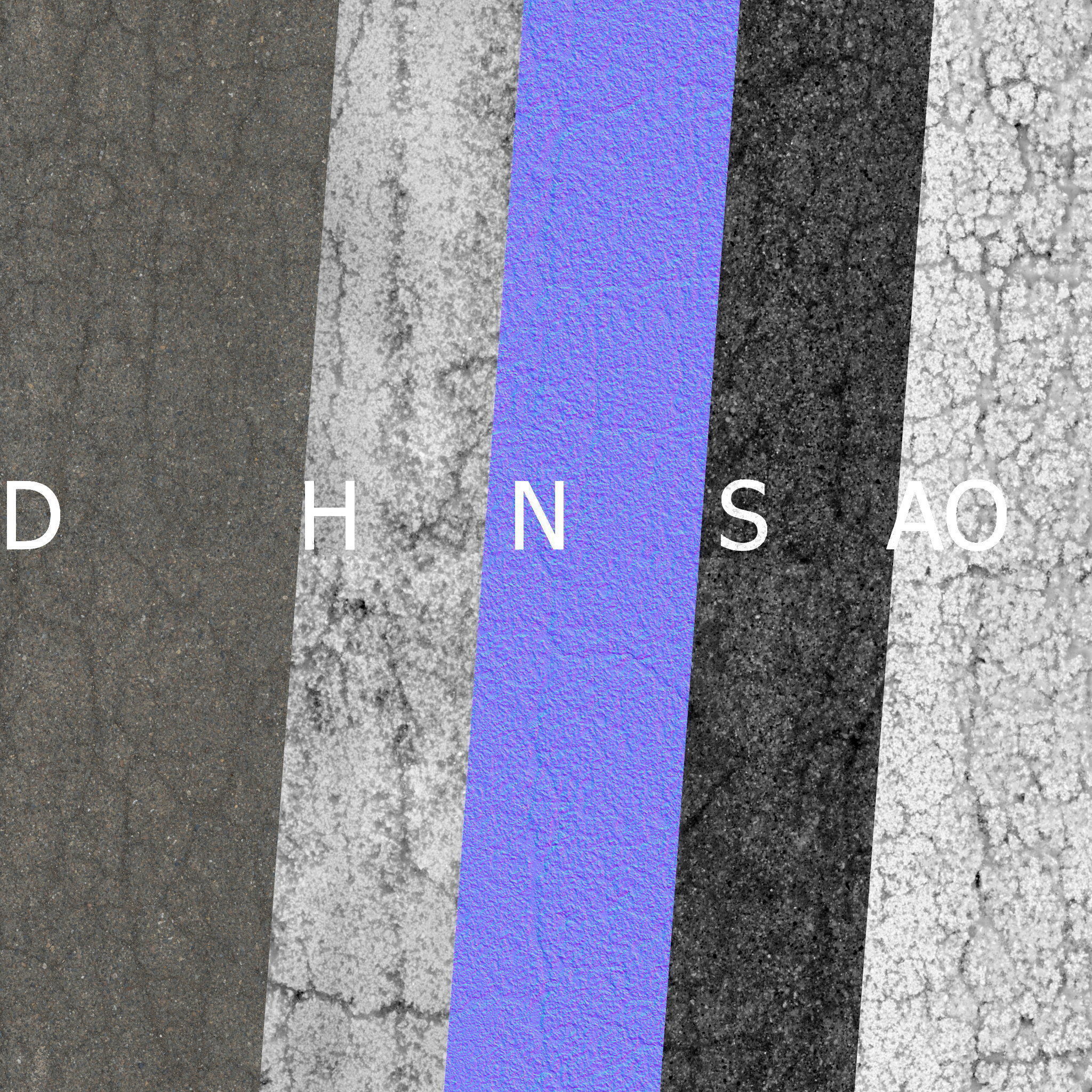 Old wet asphalt material 08 3D model_13