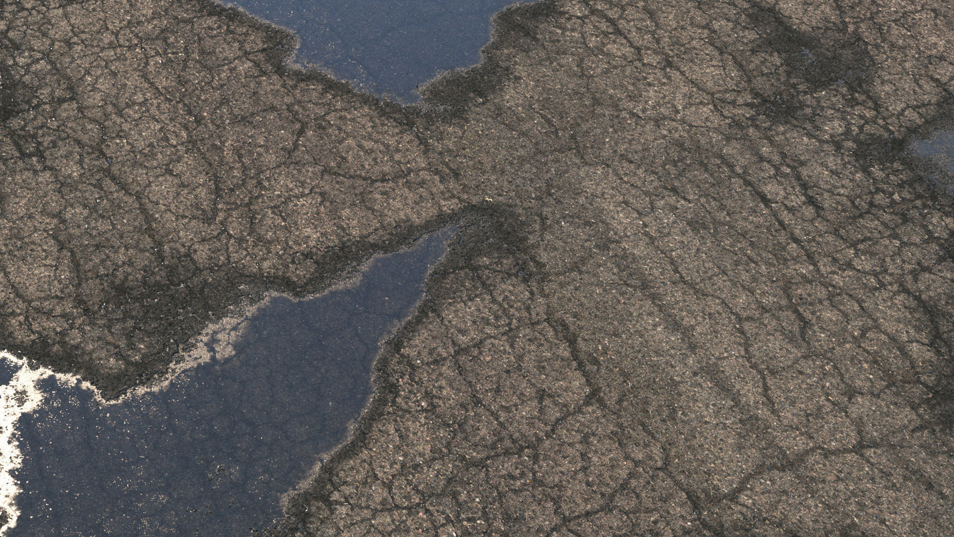 Old wet asphalt material 08 3D model_7
