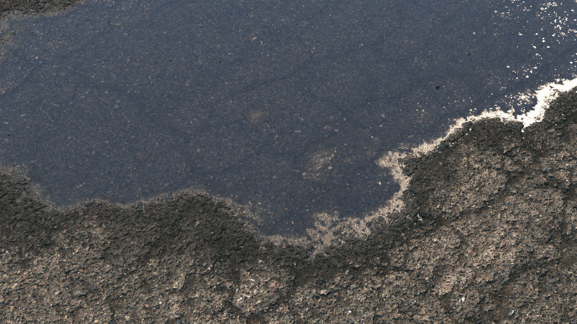 Old wet asphalt material 08 3D model_9