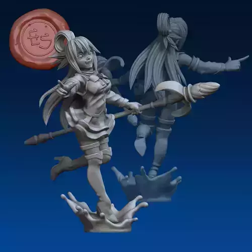 Aqua - Konosuba - 32mm 3d Print Miniature