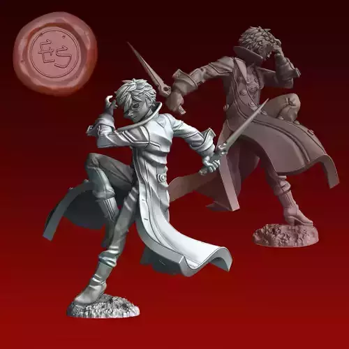Joker - Persona - 32mm 3d Print Miniature 3D print model