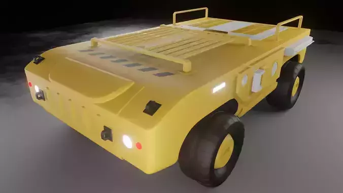 Yellow tractor model 