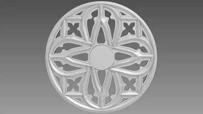 Lattice Decor Relief 3D model
