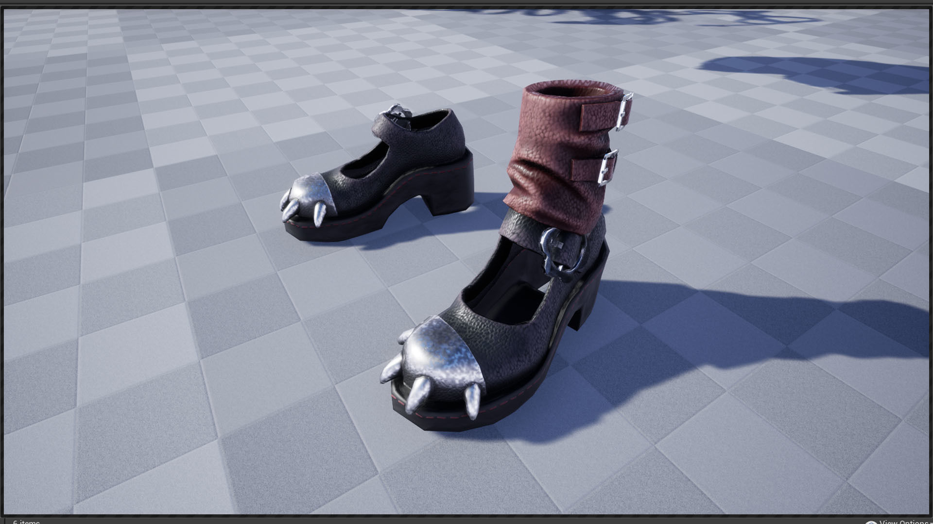 Cat girl Low-poly 3D model_19