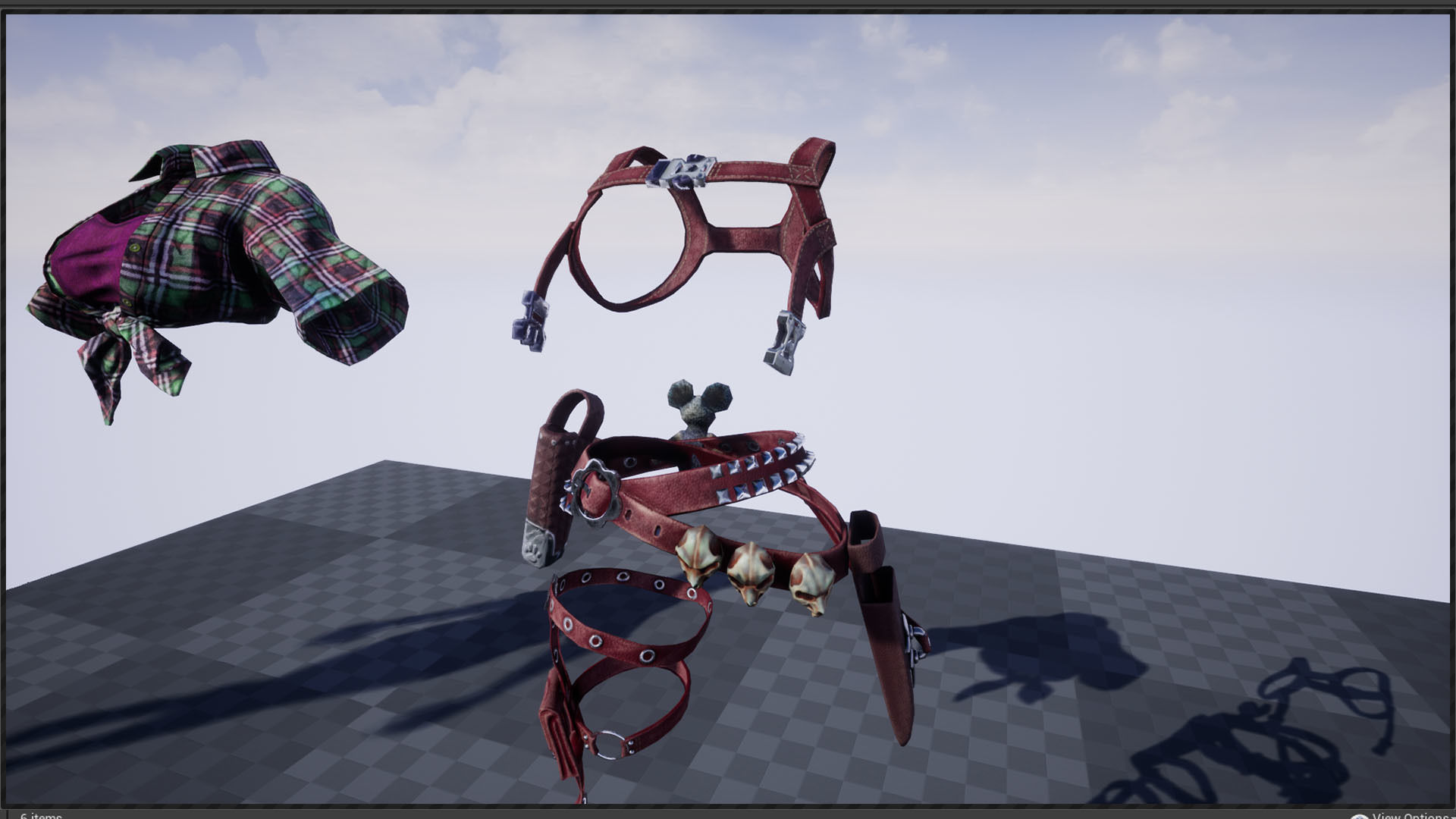 Cat girl Low-poly 3D model_21