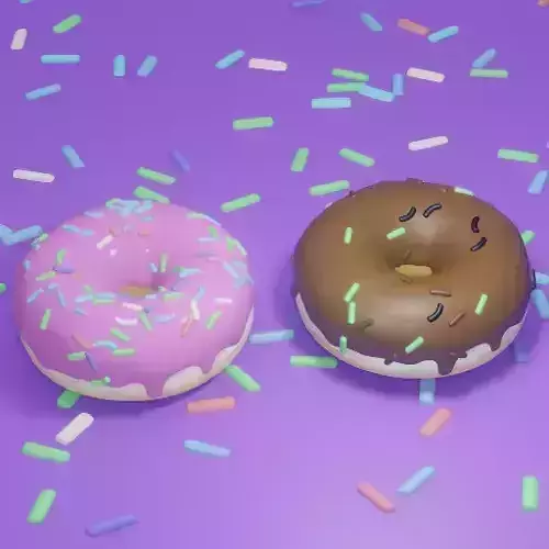 Delicious Realistic Donut 2 Pack
