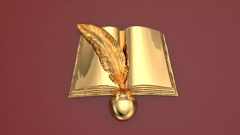 libro con pluma graduacion 3D print model