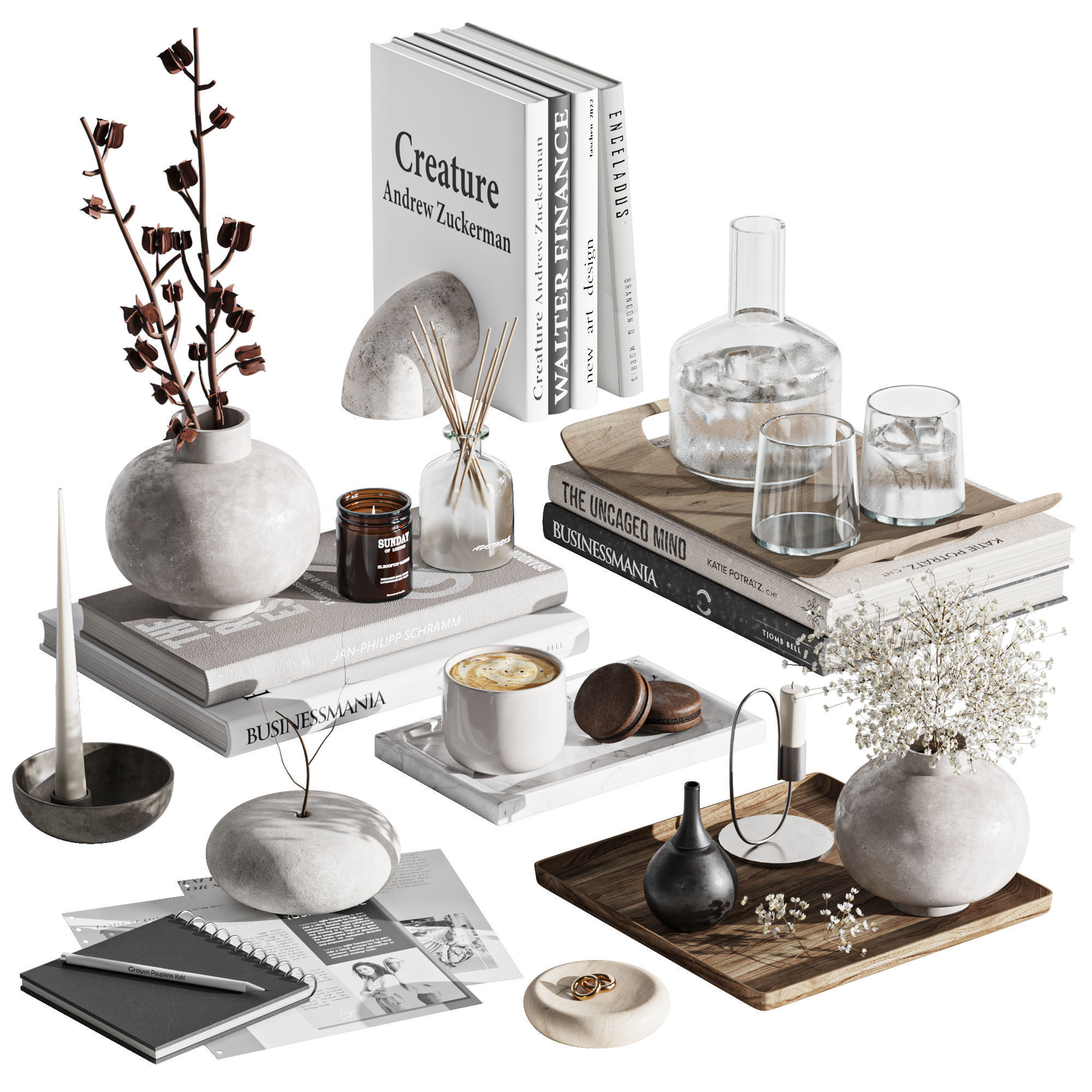 Decorative Set37 3D model_1