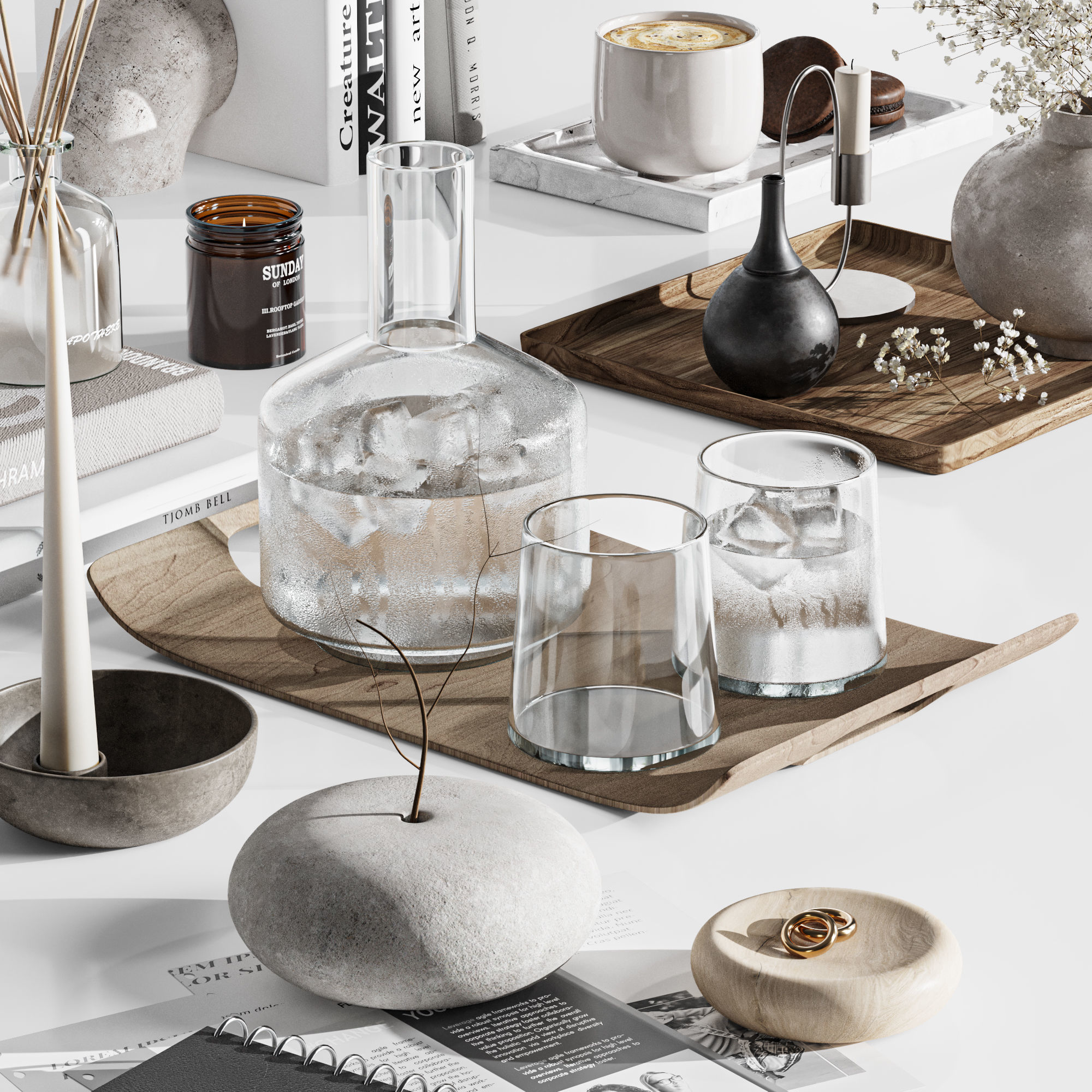 Decorative Set37 3D model_6