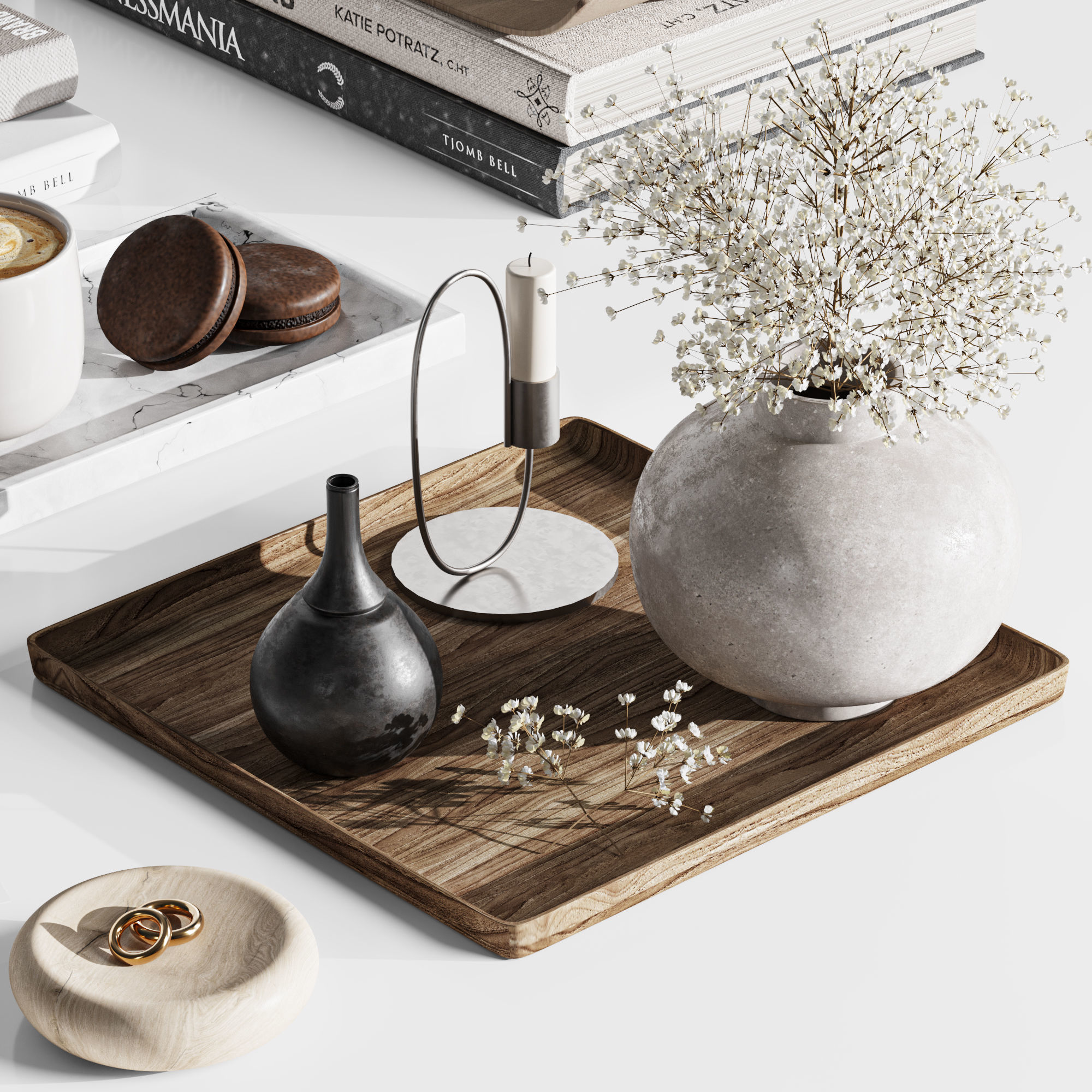 Decorative Set37 3D model_2